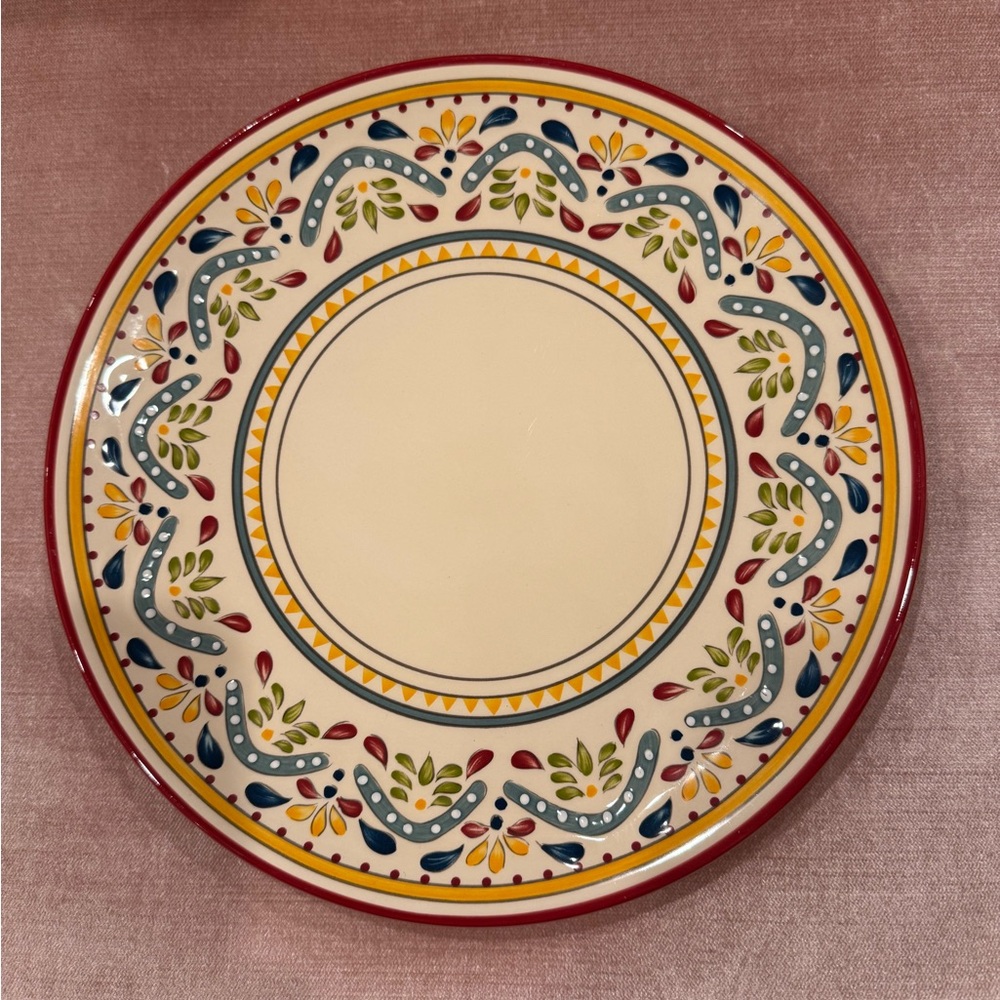 🍽️Bobby Flay Sevilla Dinner Plate colorful ceramic EUC